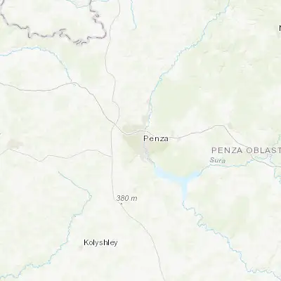 Map showing location of Penza (53.200660, 45.004640)