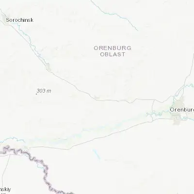 Map showing location of Perevolotskiy (51.876330, 54.193780)