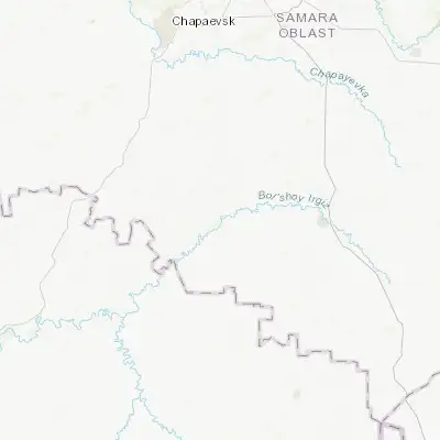 Map showing location of Pestravka (52.398200, 49.961000)