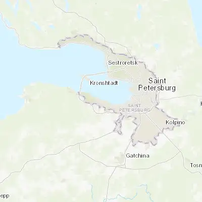 Map showing location of Peterhof (59.883330, 29.900000)