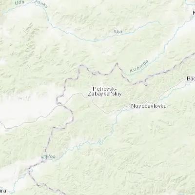 Map showing location of Petrovsk-Zabaykal’skiy (51.275300, 108.843010)