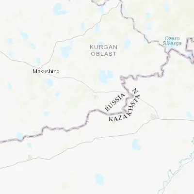 Map showing location of Petukhovo (55.069170, 67.901940)
