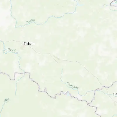 Map showing location of Pikalëvo (59.518330, 34.166390)