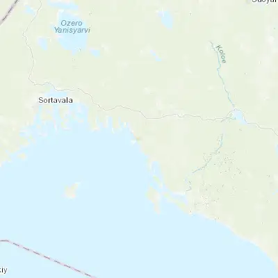 Map showing location of Pitkyaranta (61.573400, 31.479150)