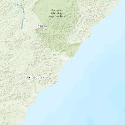 Map showing location of Plastun (44.760770, 136.280480)