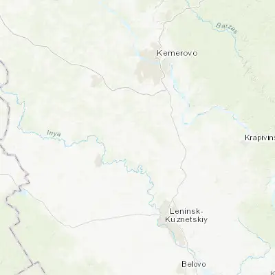 Map showing location of Plotnikovo (55.024720, 85.943610)