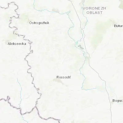 Map showing location of Podgorenskiy (50.404980, 39.642950)