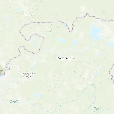 Map showing location of Podporozh’ye (60.911240, 34.170640)