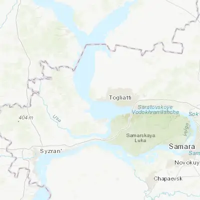 Map showing location of Podstepki (53.515100, 49.135500)