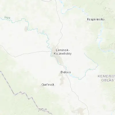 Map showing location of Polysayevo (54.601200, 86.245900)