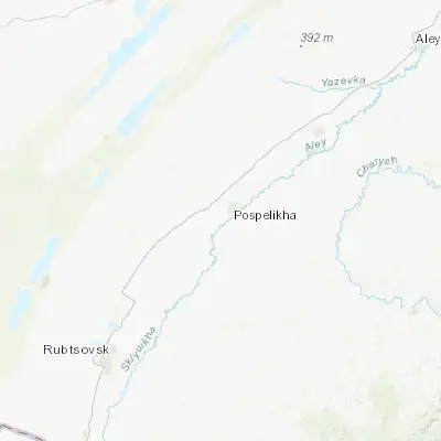 Map showing location of Pospelikha (51.950000, 81.766670)