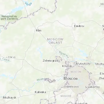 Map showing location of Povarovo (56.066670, 37.050000)