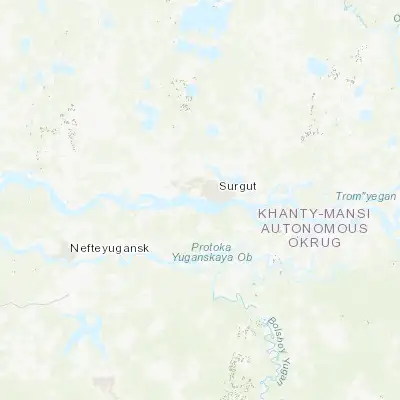 Map showing location of Poykovskiy (61.233330, 73.333330)
