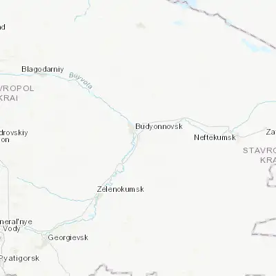 Map showing location of Praskoveya (44.744440, 44.203060)