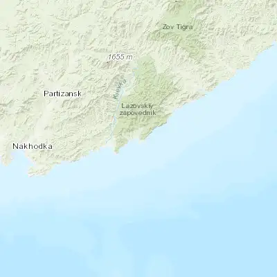 Map showing location of Preobrazheniye (42.901170, 133.904300)