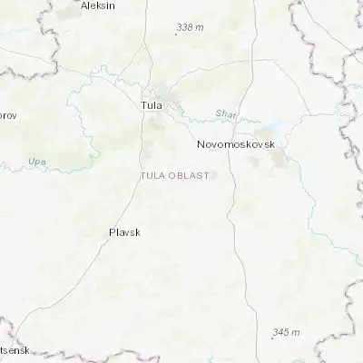 Map showing location of Priupskiy (53.909600, 37.736000)