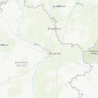 Map showing location of Raditsa-Krylovka (53.317120, 34.357420)