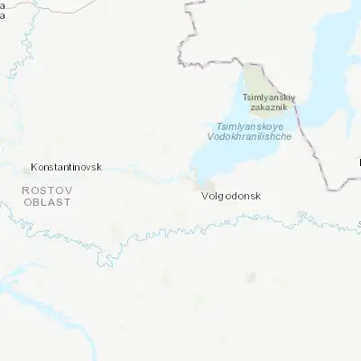 Map showing location of Romanovskaya (47.542600, 42.028500)