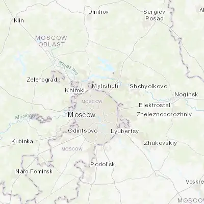 Map showing location of Rostokino (55.833330, 37.666670)