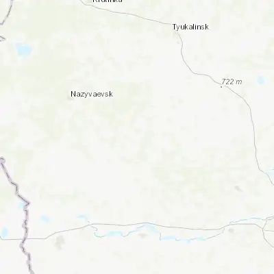 Map showing location of Rostovka (55.384200, 71.889130)