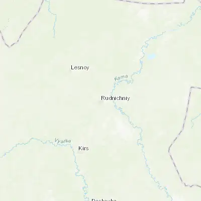 Map showing location of Rudnichnyy (59.617020, 52.470330)