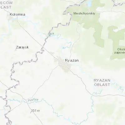 Map showing location of Ryazan’ (54.626900, 39.691600)