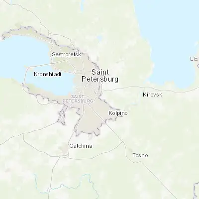 Map showing location of Rybatskoye (59.839300, 30.498730)