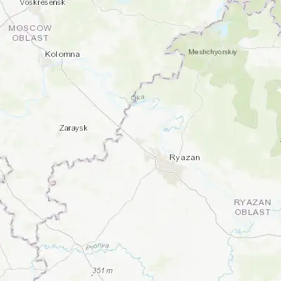 Map showing location of Rybnoye (54.727740, 39.517310)