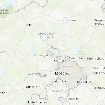 Map showing location of Rzhavki (56.000000, 37.250000)
