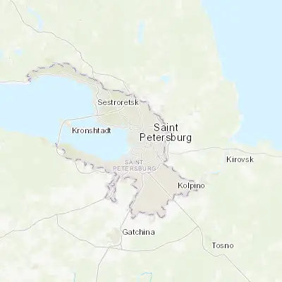 Map showing location of Saint Petersburg (59.938630, 30.314130)