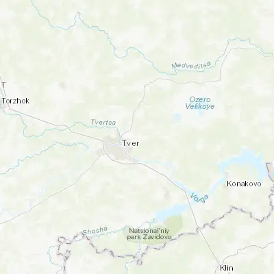 Map showing location of Sakharovo (56.899490, 36.050150)