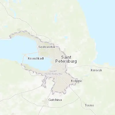 Map showing location of Sampsonievskiy (59.984990, 30.342950)