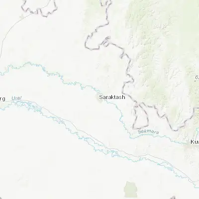 Map showing location of Saraktash (51.787710, 56.360910)