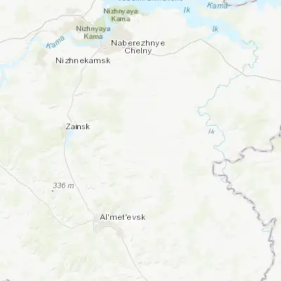 Map showing location of Sarmanovo (55.255290, 52.589070)
