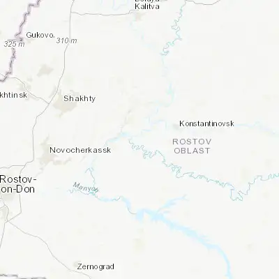 Map showing location of Semikarakorsk (47.516750, 40.805770)