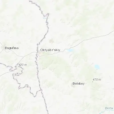 Map showing location of Serafimovskiy (54.424080, 53.796400)