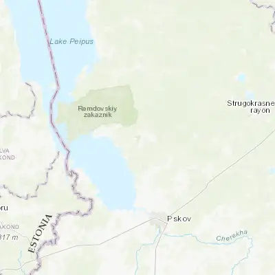 Map showing location of Serëdka (58.158380, 28.185760)