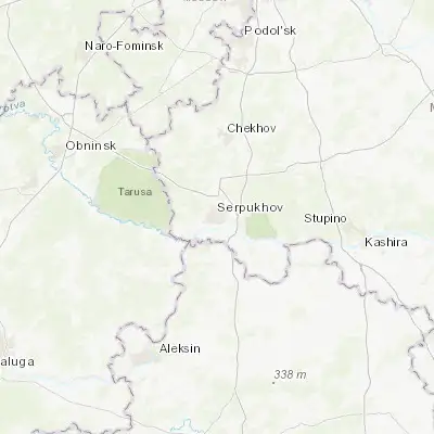 Map showing location of Serpukhov (54.915780, 37.411140)