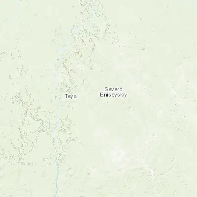 Map showing location of Severo-Yeniseyskiy (60.375520, 93.030170)