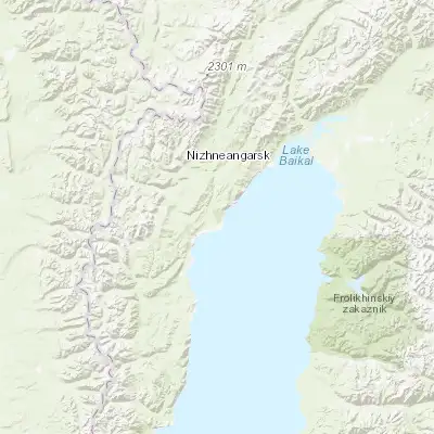 Map showing location of Severobaykal’sk (55.636950, 109.322970)