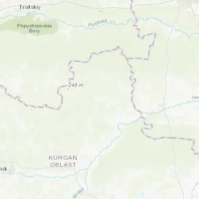 Map showing location of Shatrovo (56.519700, 64.632000)