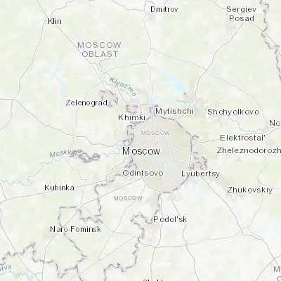 Map showing location of Shchukino (55.800000, 37.450000)