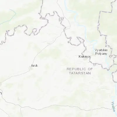 Map showing location of Shemordan (56.185600, 50.397200)