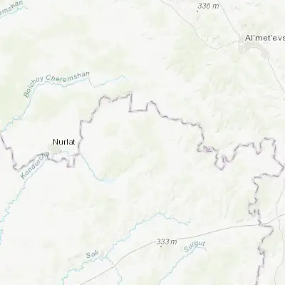 Map showing location of Shentala (54.450000, 51.483330)