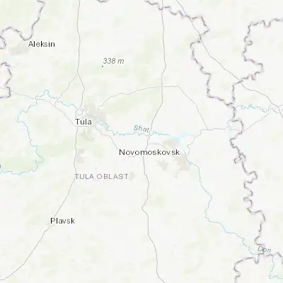 Map showing location of Shvartsevskiy (54.091740, 37.990530)