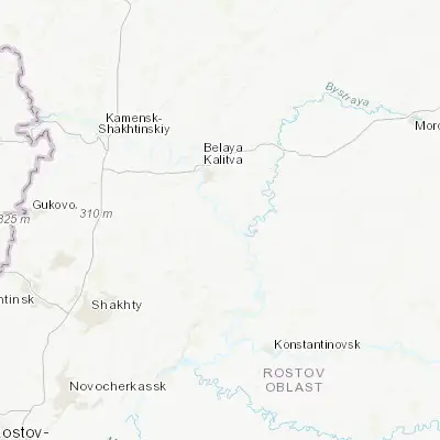 Map showing location of Sinegorskiy (48.013890, 40.844680)