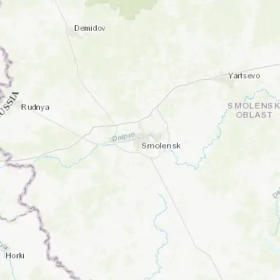 Map showing location of Smolensk (54.781800, 32.040100)