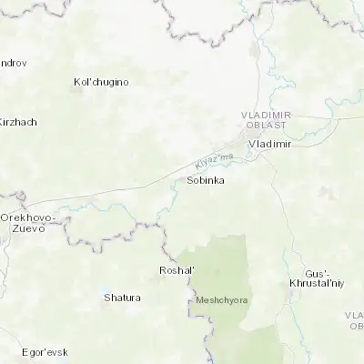 Map showing location of Sobinka (55.985530, 40.011110)