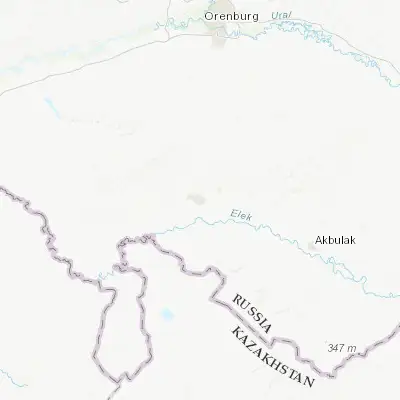 Map showing location of Sol’-Iletsk (51.163100, 54.991760)