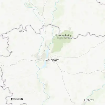 Map showing location of Somovo (51.742200, 39.365900)